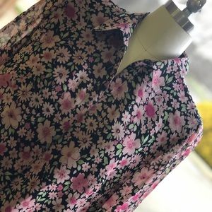 Laura Ashley Silk Lining Polyester Blouse Sz 12